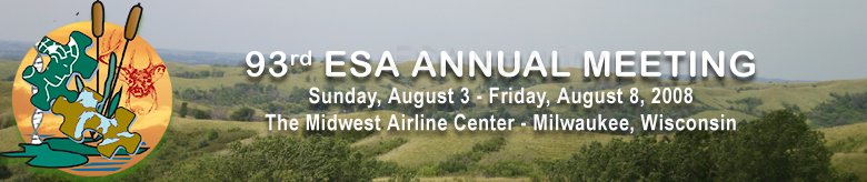 93rd ESA Annual Meeting (August 3 -- August 8, 2008)